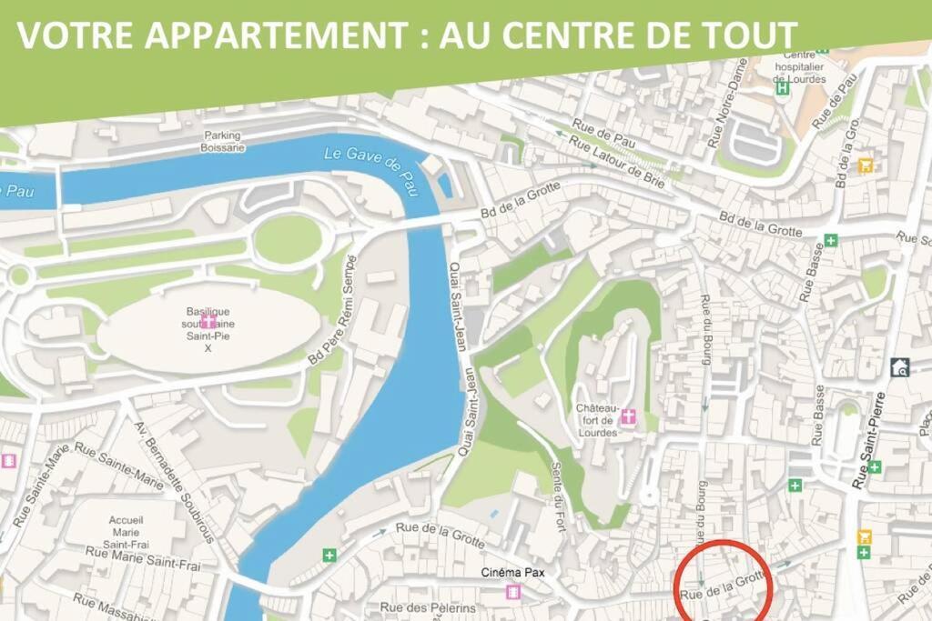 Le Montferrat - 65M2 - 2 Chambres - Rue De La Grotte - Hyper Centre Лурд Екстер'єр фото